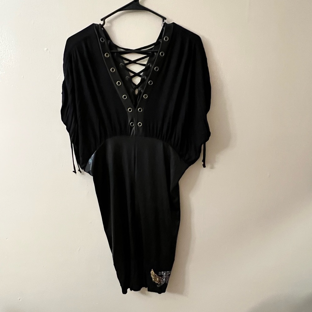 Treys Angel Black Sexy Dress XL